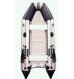 Лодка надувная моторная килевая Kolibri KM-360D бело-синяя