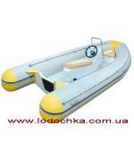 Лодка надувная моторная с жестким дном Kolibri RIB-400, комплектация СТАНДАРТ